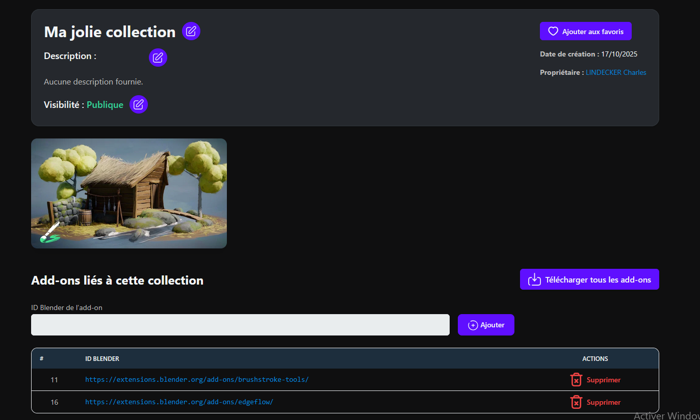 Editing the collection page